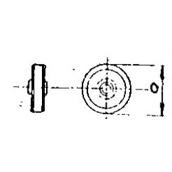 Front Caster Steel Rubber
